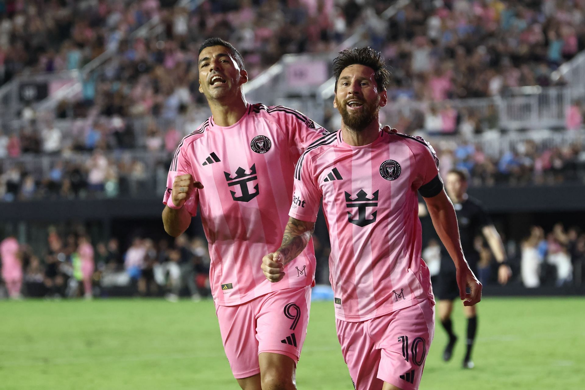 Lionel Messi (right) of Inter Miami